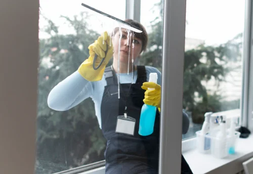 Nettoyage de vitres intérieures et extérieures à Moustoir-Ac